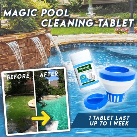Magical pool maintenance tablet